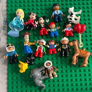 LEGO Character Collection with Green Baseplate